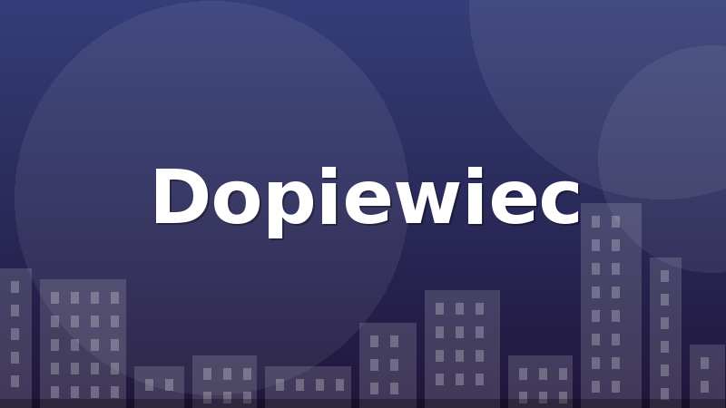 Dopiewiec