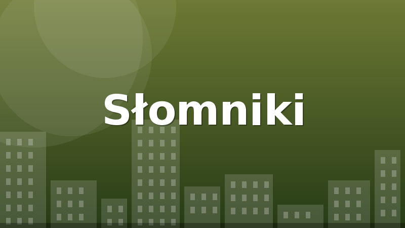 Słomniki